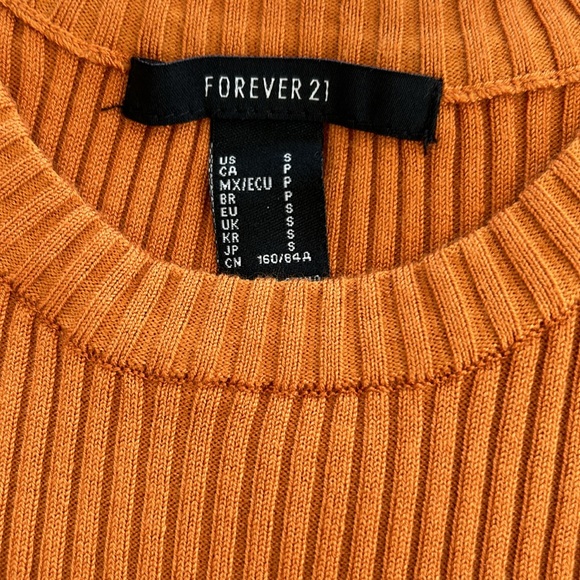 Forever 21 Womenโs Long Sleeve Bodycon Sweater Ribbed Dress Small NWOT Not Worn - Picture 3 of 7